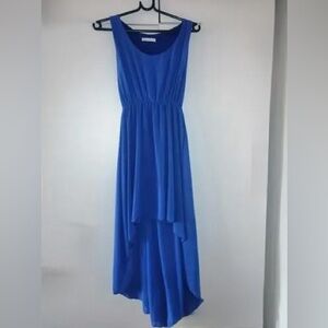 Elegant Blue Sleeveless Dress